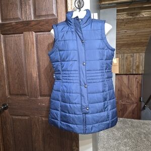 NWT Women's WEATHERPROOF Quilted Navy Blue Vest Size Medium
